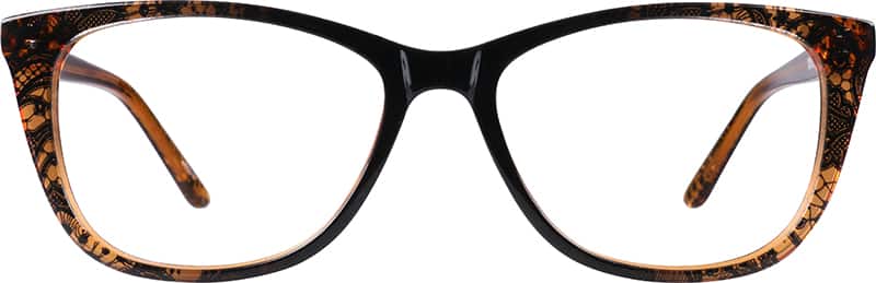 コリンシアン　44体セット Brown Lace Square Glasses #4422015 | Zenni Optical