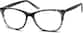 Angle view of Square Glasses 4422021 in Black Lace thumbnail