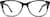 Front view of Square Glasses 4422021 in Black Lace thumbnail