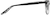 Side view of Square Glasses 4422021 in Black Lace thumbnail