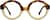 Front view of Pico Round Sunglasses 4422225 in Tortoiseshell thumbnail
