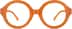 Pico Round Sunglasses 4422242 in Orange