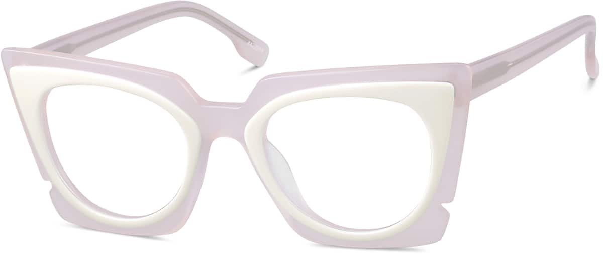 Angle view of Melrose Cat-Eye Sunglasses 4422319 in Pink