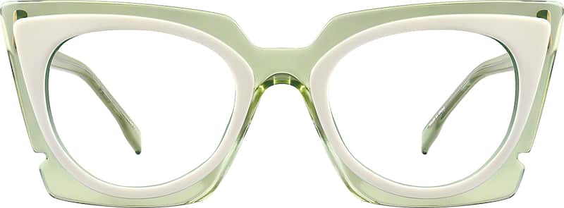 Green Melrose Cat-Eye Sunglasses