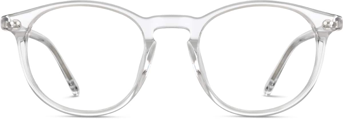 round glasses transparent