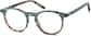Angle view of Skyline Glasses 4422425 in Peacock thumbnail