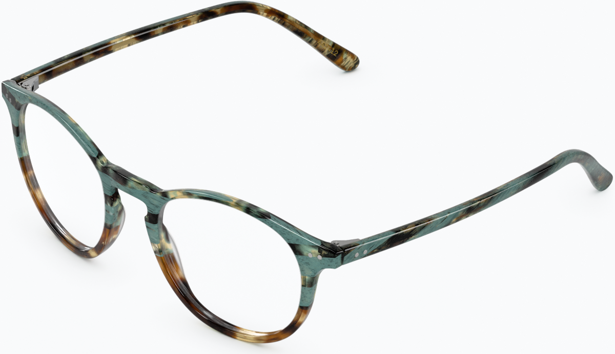 Angle view of Skyline Glasses 4422425 in Peacock thumbnail