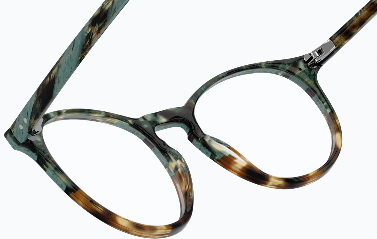 See-through view of Skyline Glasses 4422425 in Peacock thumbnail