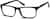 Angle view of Rectangle Glasses 4423021 in Black thumbnail