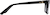 Side view of Rectangle Glasses 4423021 in Black thumbnail