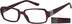 Rectangle Glasses 442318 in Red