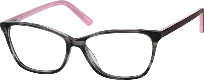 Angle view of Cat-Eye Glasses 4423412 in Gray