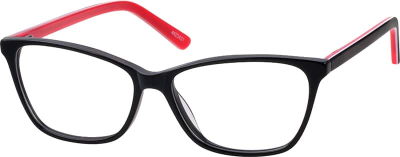 Angle view of Cat-Eye Glasses 4423421 in Black