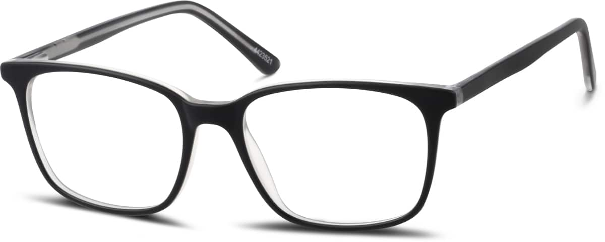 Angle view of Square Glasses 4423521 in Black