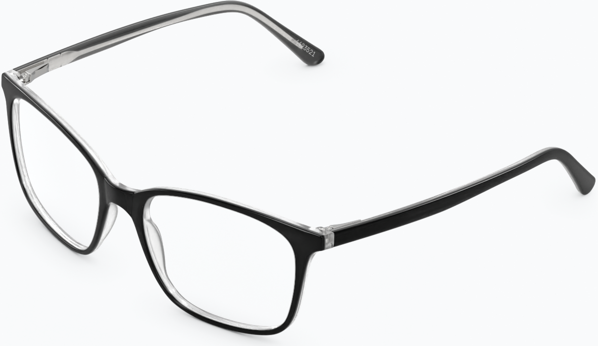 Angle view of Square Glasses 4423521 in Black thumbnail