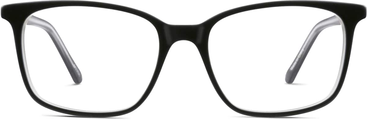 Front view of Square Glasses 4423521 in Black