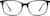 Front view of Square Glasses 4423521 in Black thumbnail