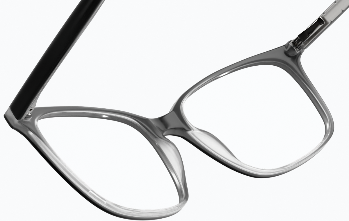 See-through view of Square Glasses 4423521 in Black thumbnail