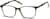Angle view of Square Glasses 4423524 in Green thumbnail
