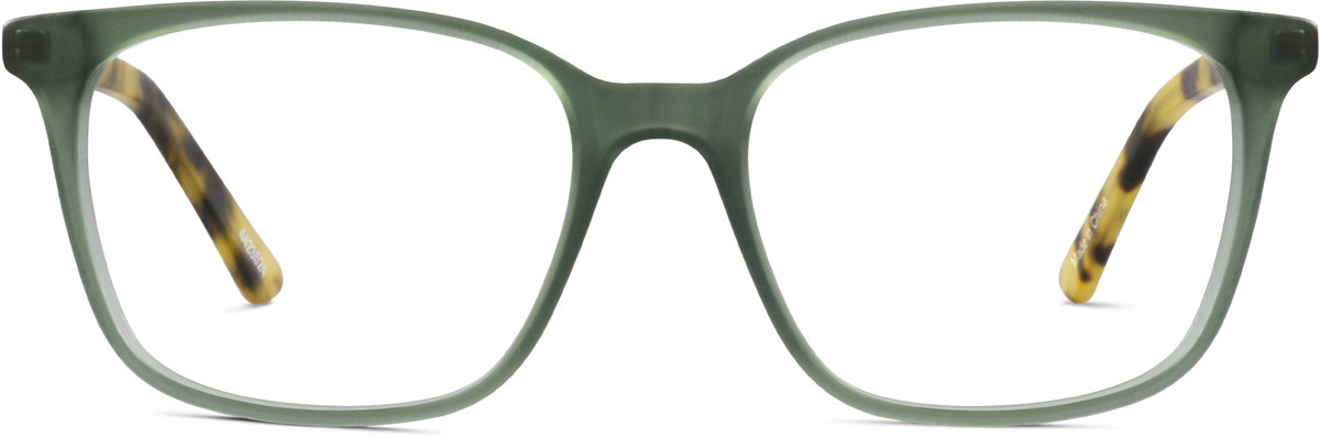 Green Square Glasses