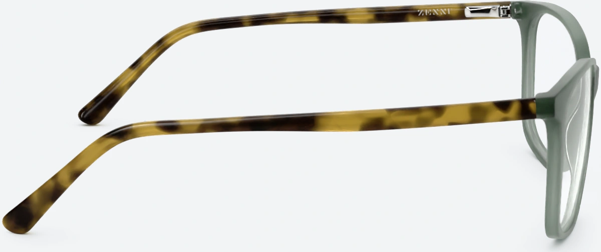 Side view of Square Glasses 4423524 in Green thumbnail