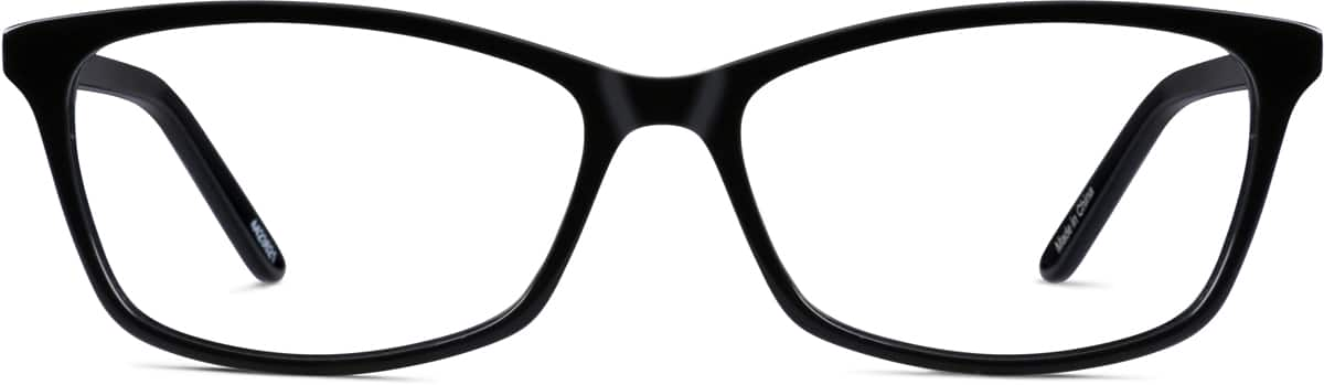 Front view of Rectangle Glasses 4423621 in Black