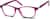 Angle view of Kids’ Rectangle Glasses 4424017 in Purple thumbnail