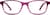 Front view of Kids’ Rectangle Glasses 4424017 in Purple thumbnail