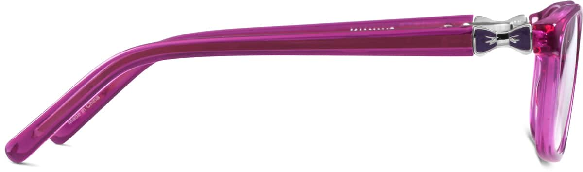 Side view of Kids’ Rectangle Glasses 4424017 in Purple