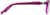 Side view of Kids’ Rectangle Glasses 4424017 in Purple thumbnail