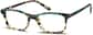 Angle view of Rectangle Glasses 4424124 in Malachite thumbnail