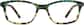 Front view of Rectangle Glasses 4424124 in Malachite thumbnail