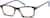 Angle view of Rectangle Glasses 4424139 in Pattern/Blue thumbnail