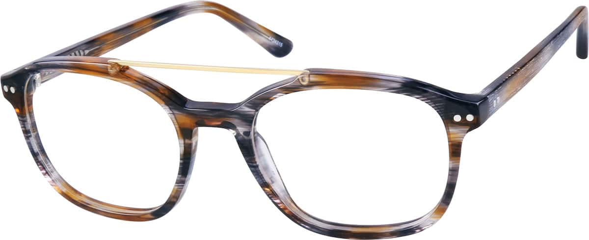 Angle view of Bajada Aviator Glasses 4424315 in Brown Agate