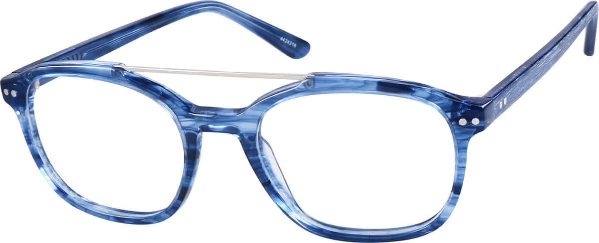 Angle view of Bajada Aviator Glasses 4424316 in Blue Agate