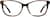 Front view of Rectangle Glasses 4424415 in Espresso thumbnail