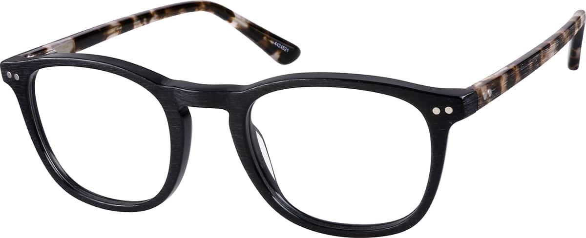 Angle view of Square Glasses 4424521 in Black