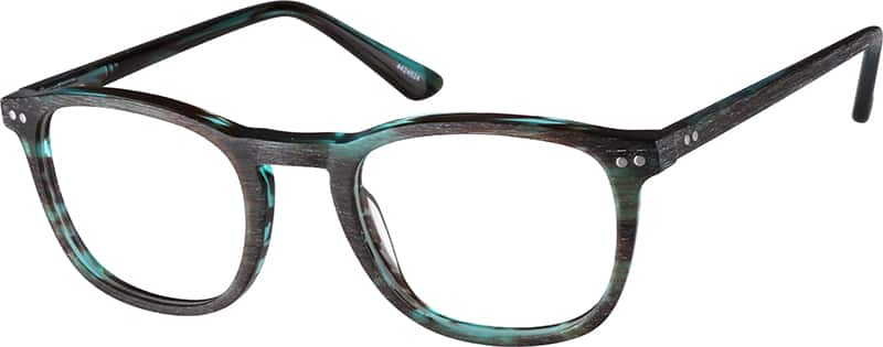 black frame square glasses