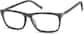 Angle view of Rectangle Glasses 4424612 in Gray thumbnail