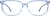 Front view of Rectangle Glasses 4424716 in Blue thumbnail