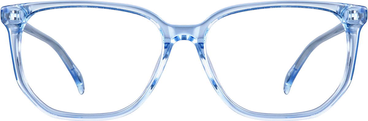 Blue Rectangle Glasses