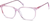 Angle view of Rectangle Glasses 4424719 in Pink thumbnail