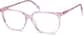 Angle view of Rectangle Glasses 4424719 in Pink thumbnail