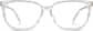 Front view of Rectangle Glasses 4424723 in Clear thumbnail