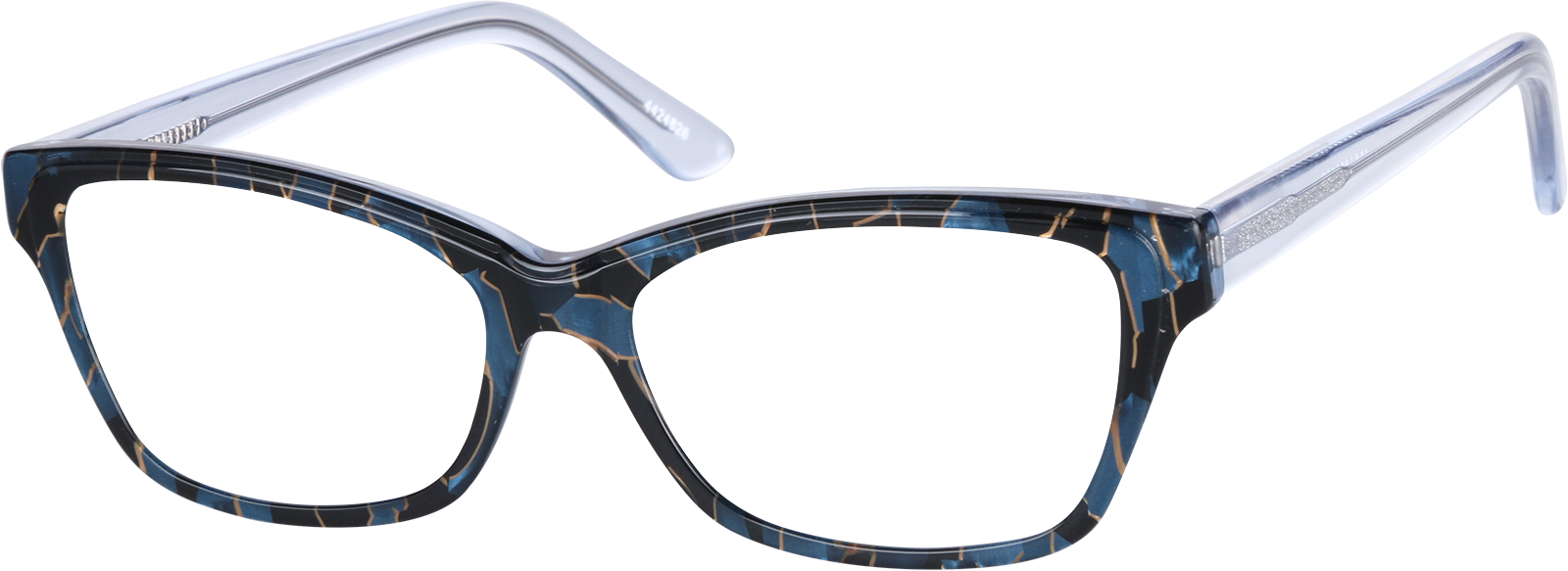 Blue Rectangle Glasses #4424826 | Zenni Optical