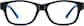 Front view of Kids’ Rectangle Glasses 4424916 in Blue thumbnail