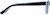 Side view of Kids’ Rectangle Glasses 4424916 in Blue thumbnail