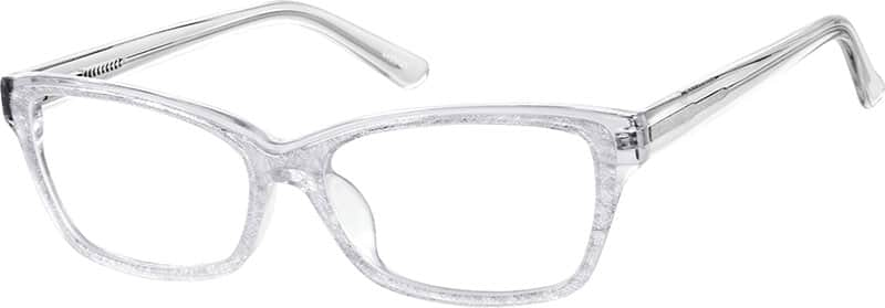 Angle view of Cat-Eye Glasses 4425023 in Frost