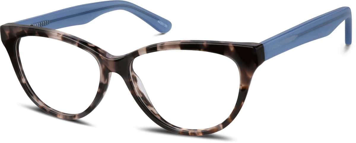 Angle view of Oval Glasses 4425139 in Tortoiseshell