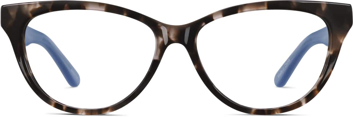 Front view of Oval Glasses 4425139 in Tortoiseshell